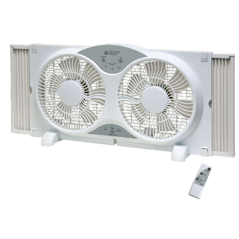 Dual Reversible Window Fan With Remote Control Albatrossindustry